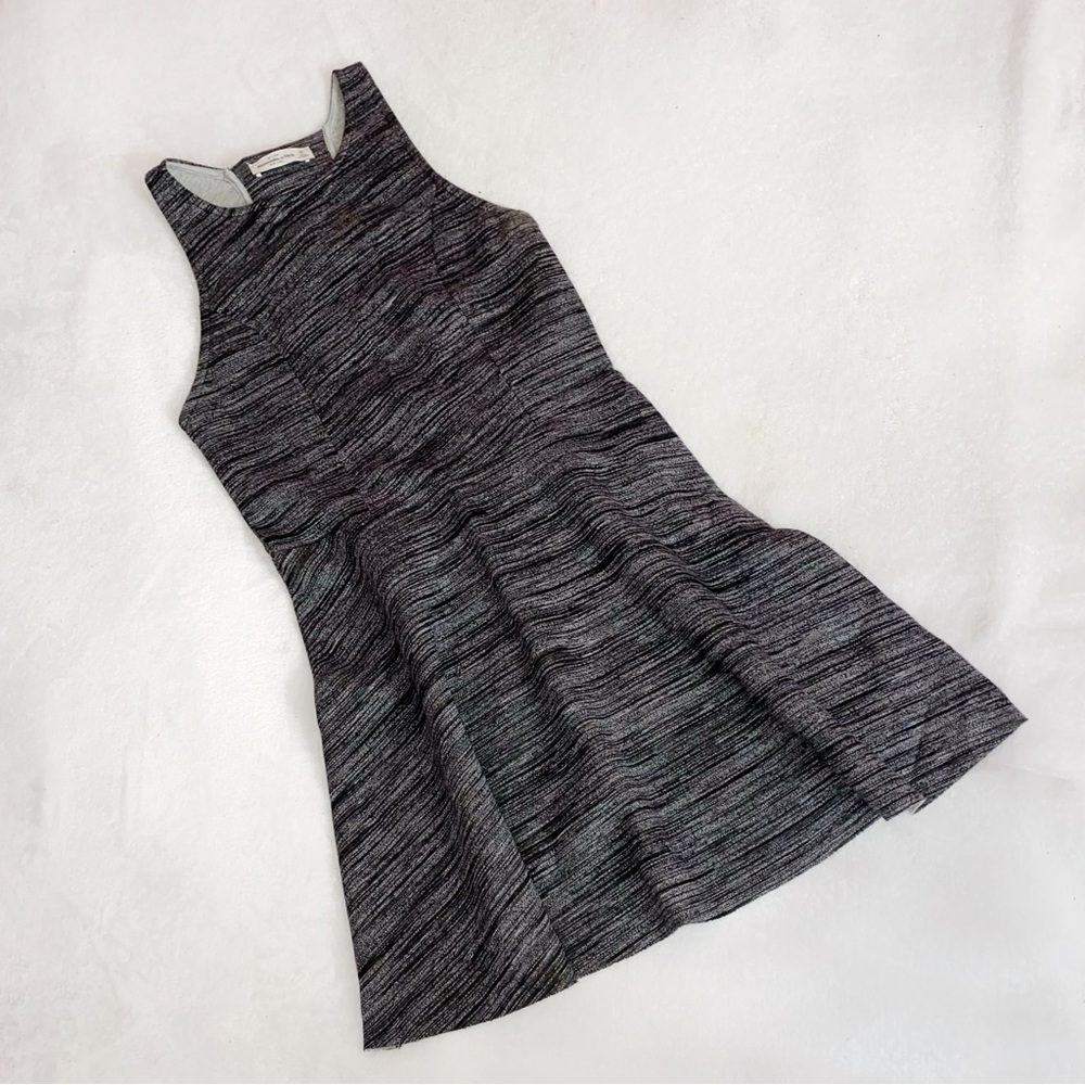 Abercrombie & Fitch Ladder Back Gray High Neck Skater Dresss